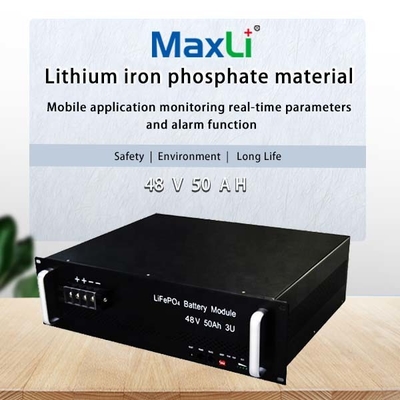 OEM MaxLi Prismatic Cell 48v 50ah Lifepo4 Battery Pack  Long Life Safety
