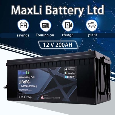 Customized RV 12v Lithium Ion Battery Pack 200ah Prismatic Battery Cell Long Life