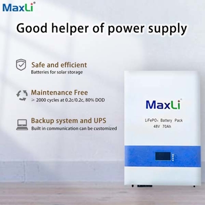 OEM Home Battery storeage 48V 70 Ah LifePo4 Lithium battery pack with LCD smart BMS