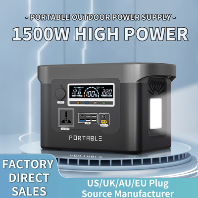 1500W High Capacity Portable Power Station 14kg Weight And High Durability