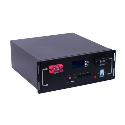 Long Lasting Rack Mount Lithium Phosphate Iron Battery 51.2V 100Ah Safe Efficient