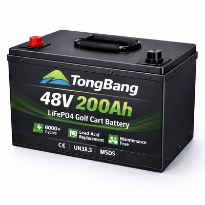 48V 200Ah LiFePO4 Golf Cart Battery High Capacity Lithium Battery for Long Range Heavy Duty