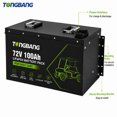 72V LiFePO4 Golf Cart Battery Pack Lithium Battery Pack Manufacturers