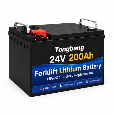 24V 200Ah LiFePO4 Forklift Battery for Warehouse Equipment Lithium Battery Pack Manufacturers