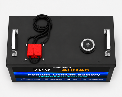 72V 400Ah LiFePO4 Forklift Battery for Industrial Material Handling Equipment Lithium Battery Pack Manufacturers