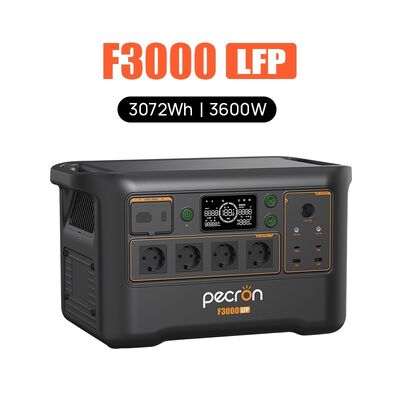 PECRON F3000LFP 3600W 3072Wh LiFePO4 Portable Power Station Solar Generator