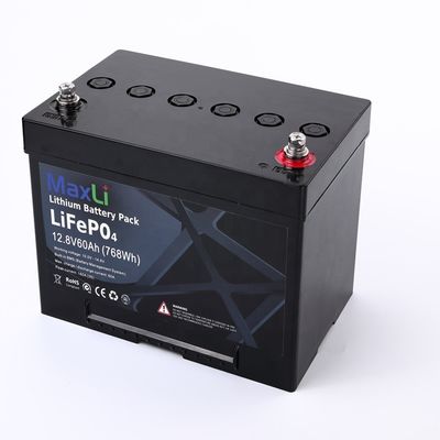 Rechargeable Motorcycle 12V 60Ah Lithium Ion Battery