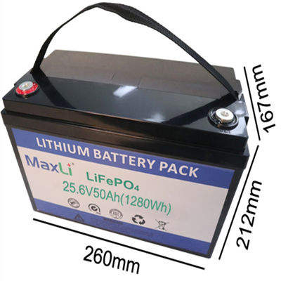 ISO14001 Cylindrical 1280Wh 24V Lifepo4 Battery
