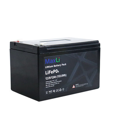 153.6Wh 12V 12Ah M5 Terminal 4S2P Rechargeable Lifepo4 Battery
