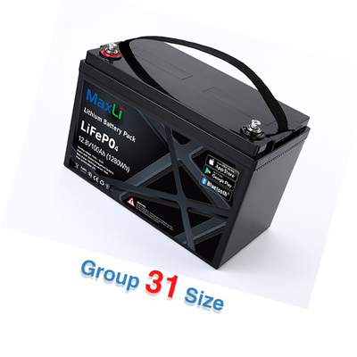 OEM 12V Marine Battery Bluetooth Smart BMS 12V 100ah Lifepo4 Battery