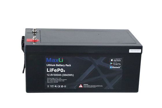 High Capacity Deep Cycle Lithium Ion Battery 12V 300AH For Home RV Boat Golf Car
