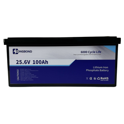 25.6V 100Ah LiFePO4 Lithium Battery 24V High Performance Lithium Power Solution