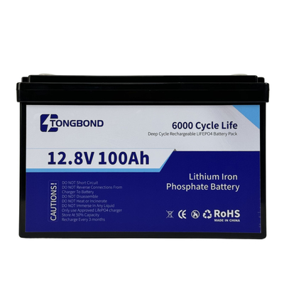 100Ah 12.8V LiFePO4 Lithium Battery Stable Charge For Home Backup