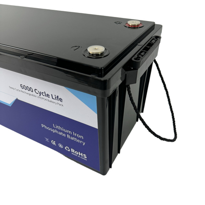 Deep Cycle LiFePO4 Lithium Battery 12.8V 200Ah Intelligent Energy Management