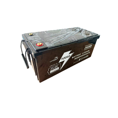 25.6V 100Ah Rechargeable 24V LiFePO4 Battery Pack Compact Long Lasting Performance