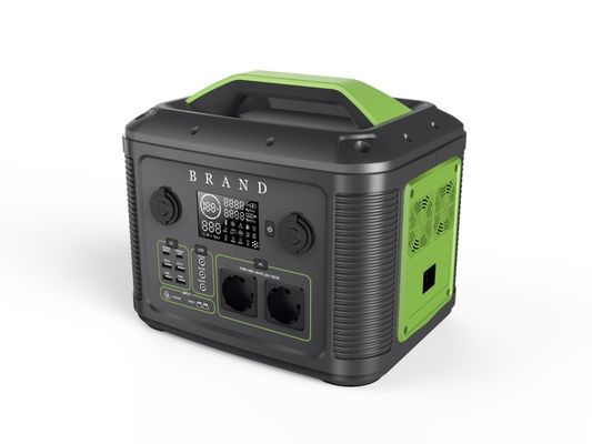1000W Portable Power Station LiFePO4 Battery 4 AC Outlets Solar Rechargeable