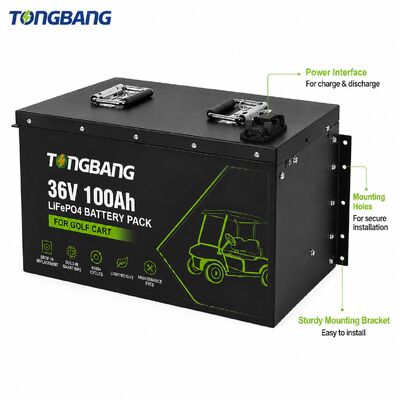 36V LiFePO4 Golf Cart Battery Pack with Smart BMS Manufacturer