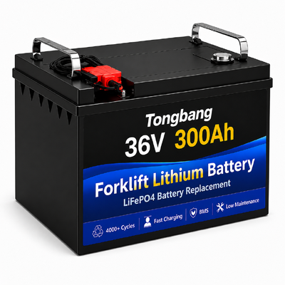 36V 300Ah Custom LiFePO4 Battery for Material Handling Equipment Lithium Battery Pack Manufacturers