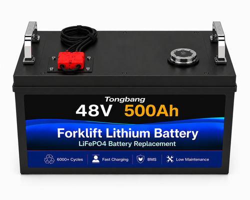 48V 500Ah LiFePO4 Forklift Battery for 24/7 Warehouse Applications Lithium Battery Pack Manufacturers