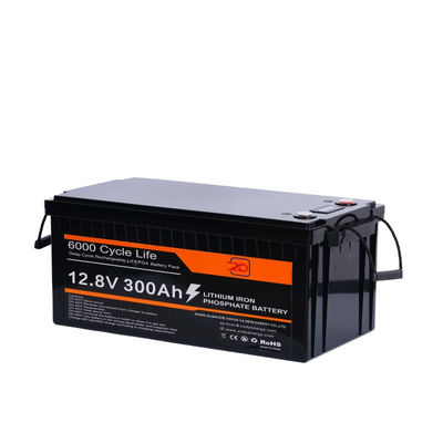 Armazenamento de energia 12V LiFePO4 Bateria 3840Wh 12,8V 300Ah Bateria de lítio LiFePO4