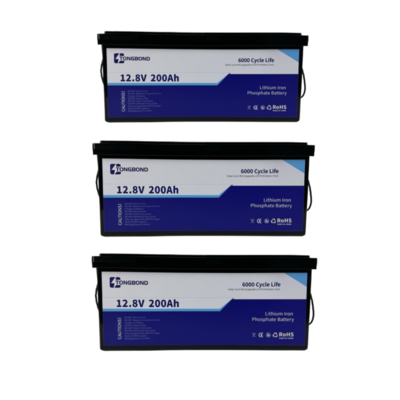 Home Zonnebatterijopslagsysteem 12.8V 200Ah LiFePO4 voor back-up stroom