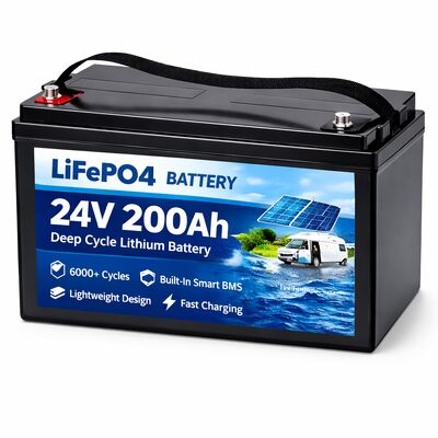 แบตเตอรี่ลิเธียม LiFePO4 สำหรับเรือ 24V 200Ah
