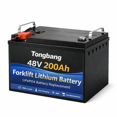 แบตเตอรี่ลิธีอุตสาหกรรม 48V 200Ah แบตเตอรี่ LiFePO4 แบตเตอรี่สําหรับรถยกไฟฟ้า
