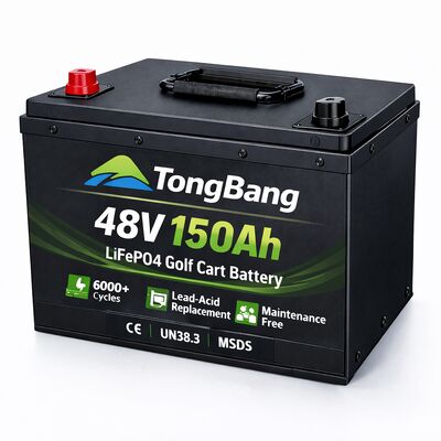 48V 150Ah LiFePO4 μπαταρία καρότσι γκολφ υψηλής χωρητικότητας Lithium Αντικατάσταση για το μόλυβδο οξύ