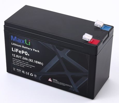 Rechargeable 12 Volt 7.2AH Lithium Lifepo4 Battery